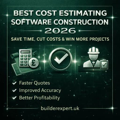 Infographic on choosing cost estimating software for construction to improve pricing accuracy and win more UK projects